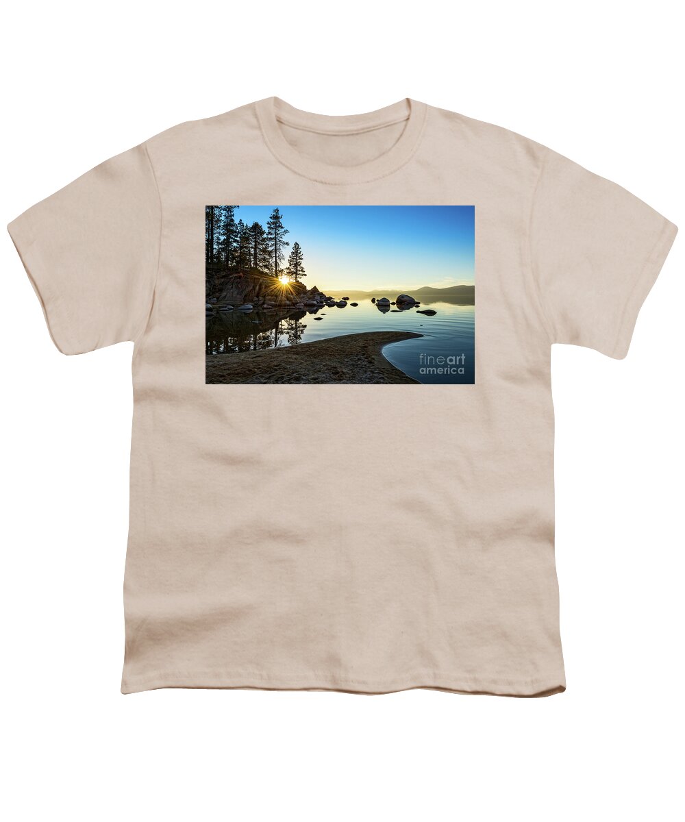 Sand Harbor Youth T-Shirt featuring the photograph The Cove at Sand Harbor by Jamie Pham