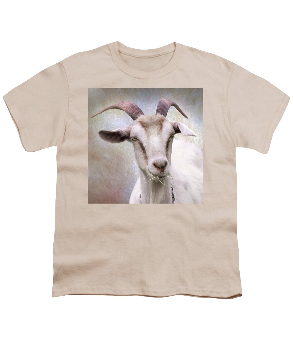 Farm Youth T-Shirt featuring the photograph The Farmer's Billy Goat by Lori Deiter