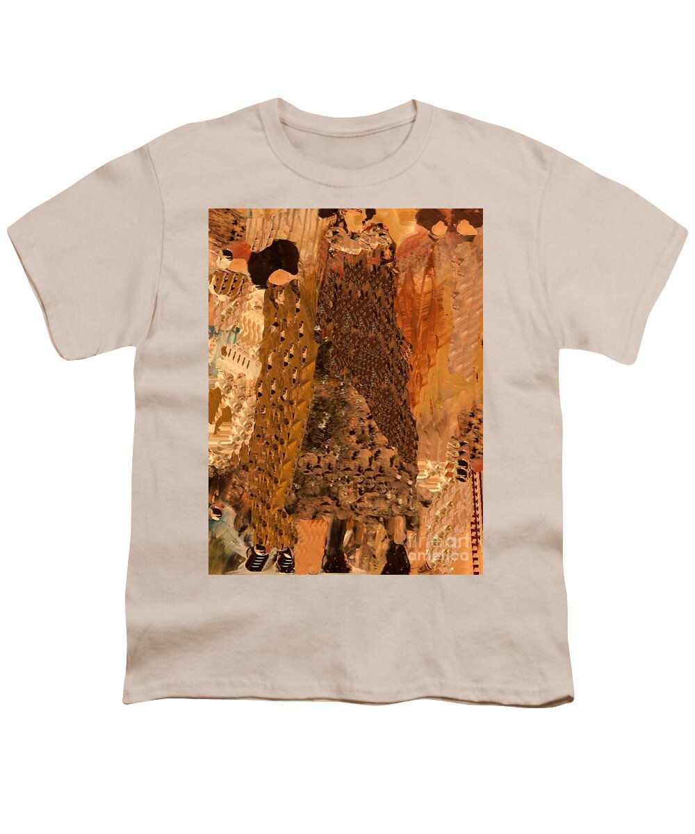 Digital Art Youth T-Shirt featuring the digital art The Girls by Nancy Kane Chapman