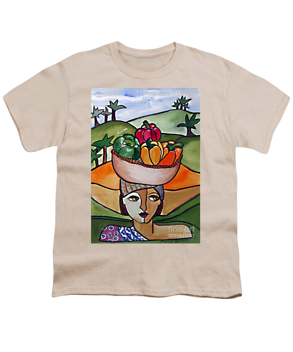 Harvest Youth T-Shirt featuring the painting The Harvest by Marilyn Brooks