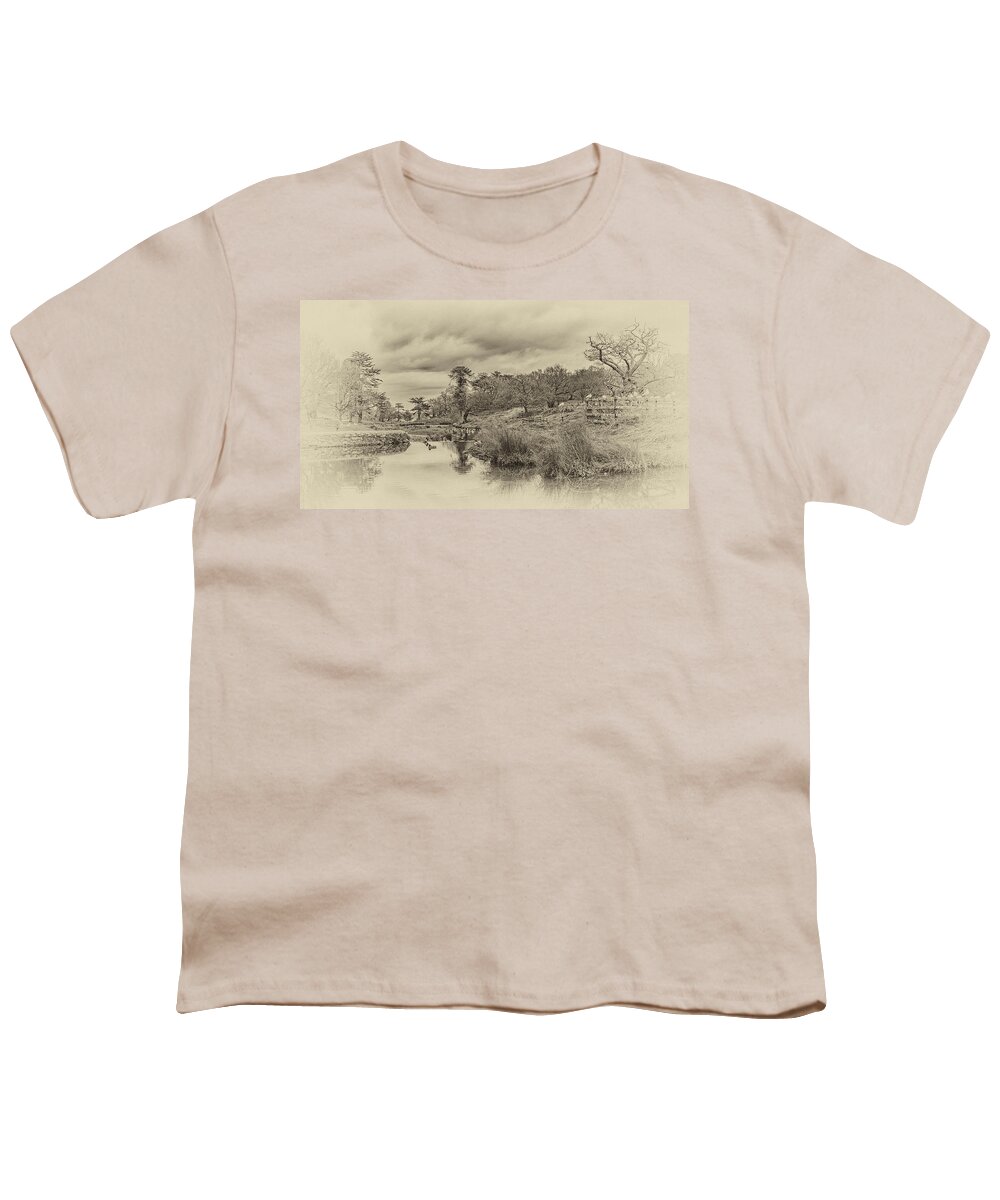 Landscape Youth T-Shirt featuring the photograph The Old Pond by Nick Bywater