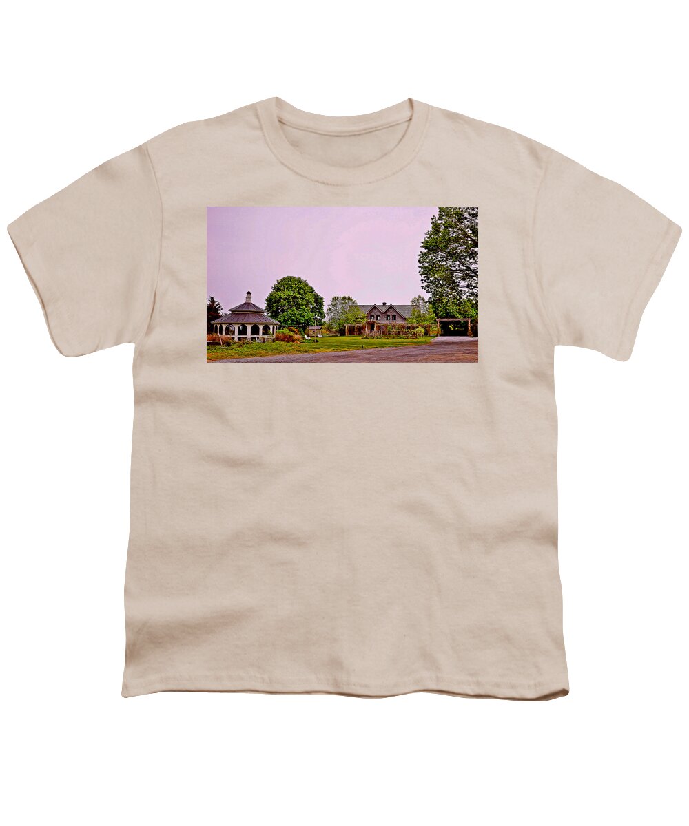 Gazebo Youth T-Shirt featuring the photograph The Summer Resort by Stacie Siemsen