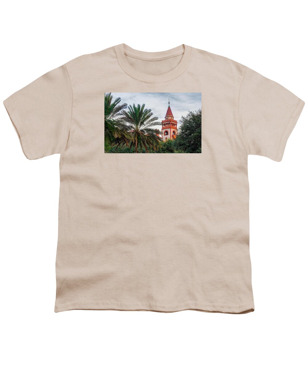 America Youth T-Shirt featuring the photograph Tower At Flagler College by Traveler's Pics