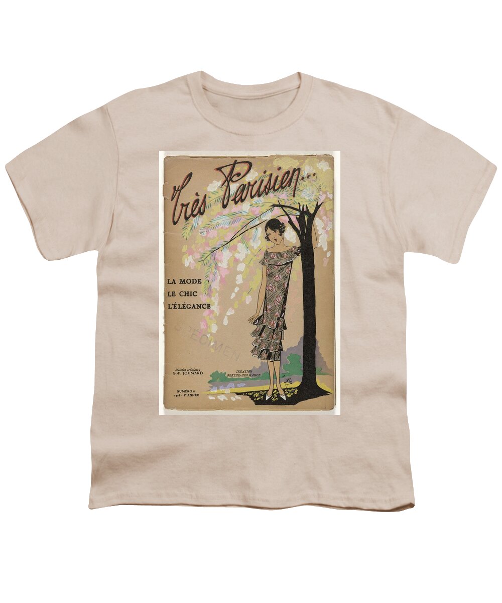 nerveus worden Basistheorie briefpapier Tres Parisien...La Mode Le Chic L'Elegance 1925, Numero 6, 1925-6e Annee,  G-P. Joumard, 1925 Youth T-Shirt by Tres Parisien - Fine Art America