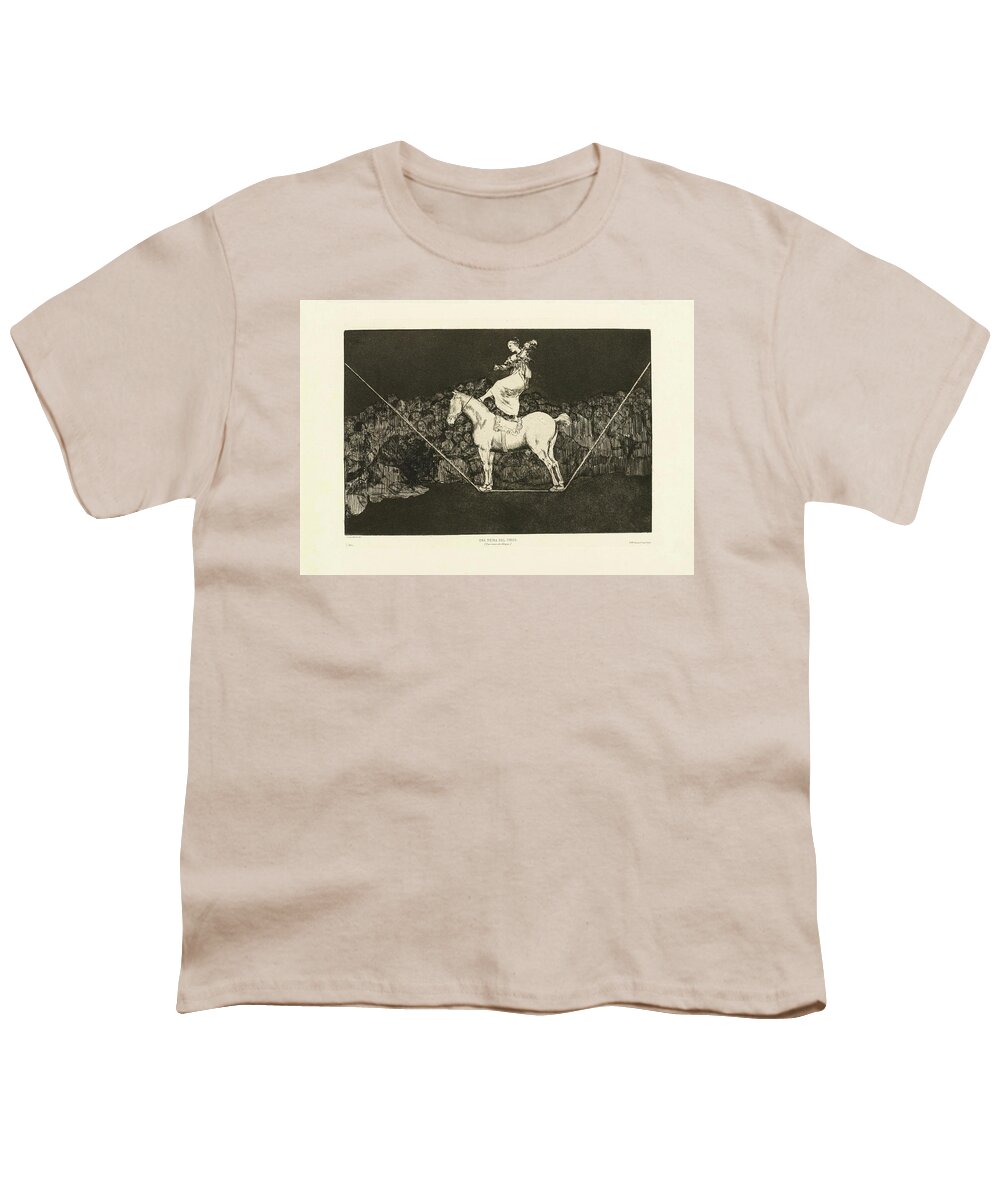 Goya Youth T-Shirt featuring the painting Una reina del circo by MotionAge Designs