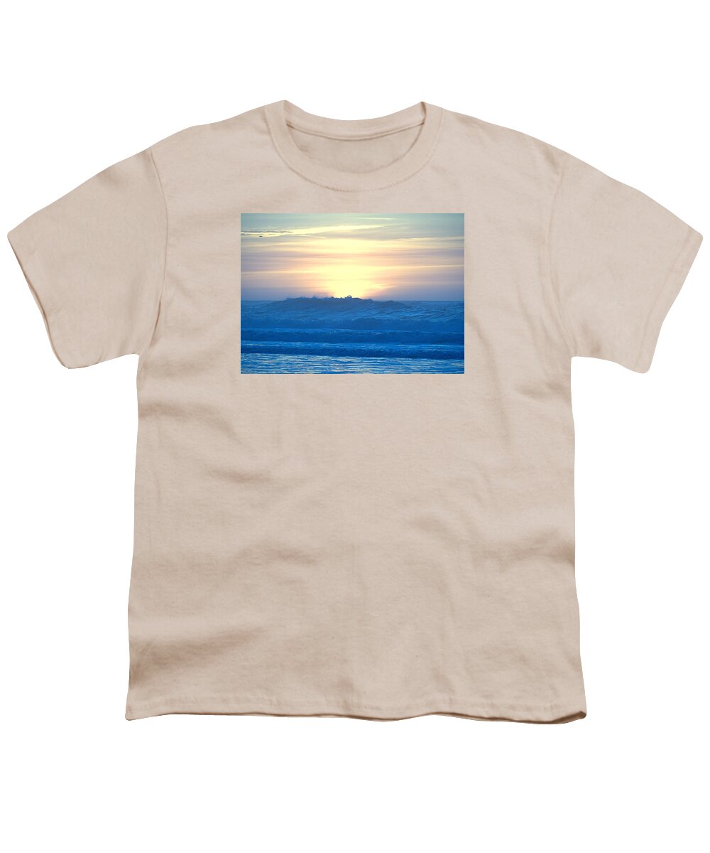 Wave Cover Youth T-Shirt featuring the photograph Wave Cover by Newwwman