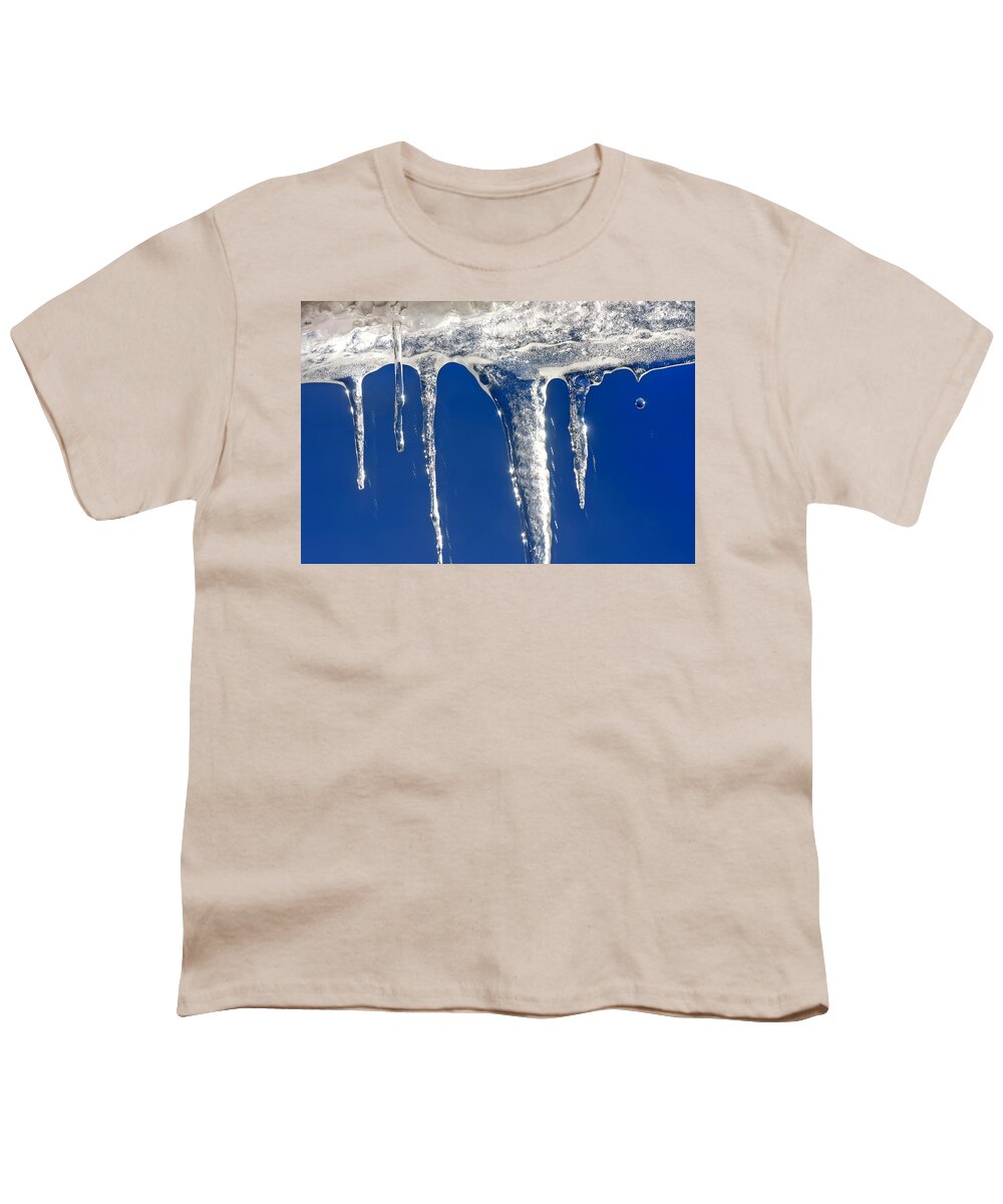 Ice Youth T-Shirt featuring the photograph When Icicles Hang by KG Thienemann