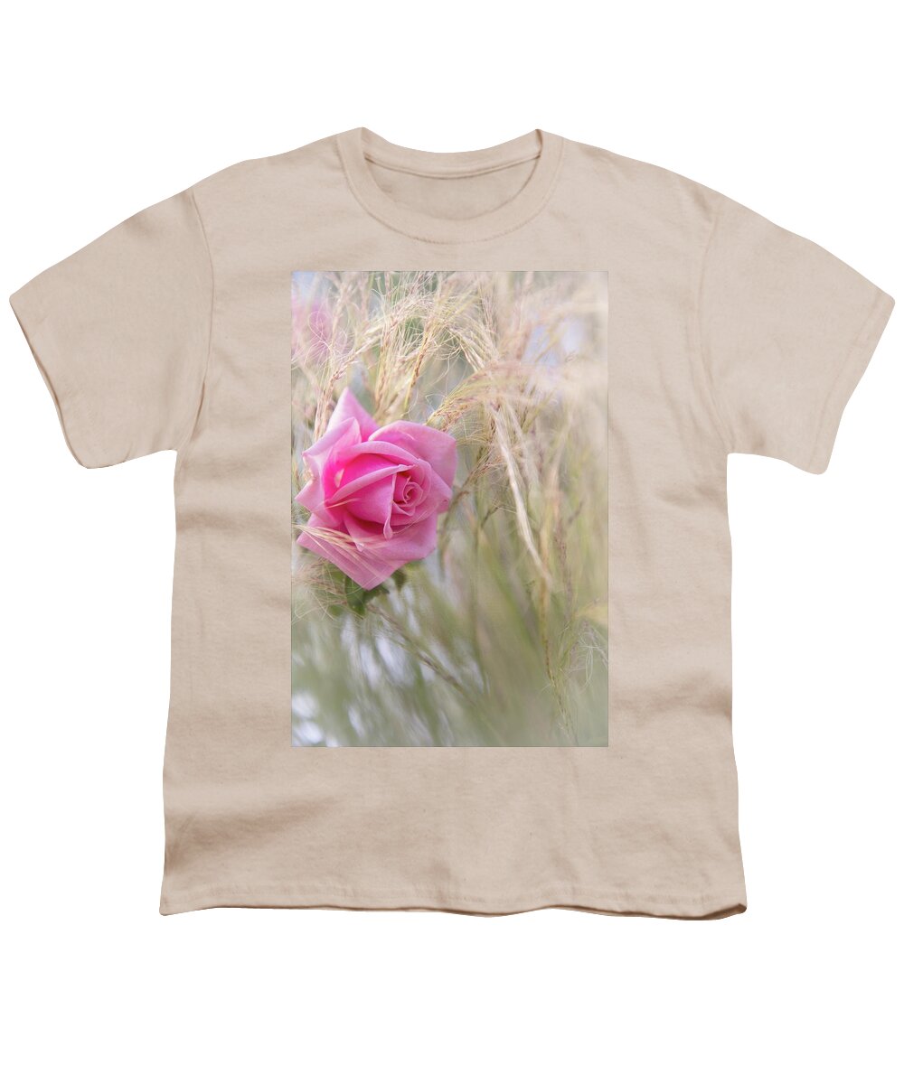 Rose Youth T-Shirt featuring the photograph Windswept Rose by Lynn Bauer