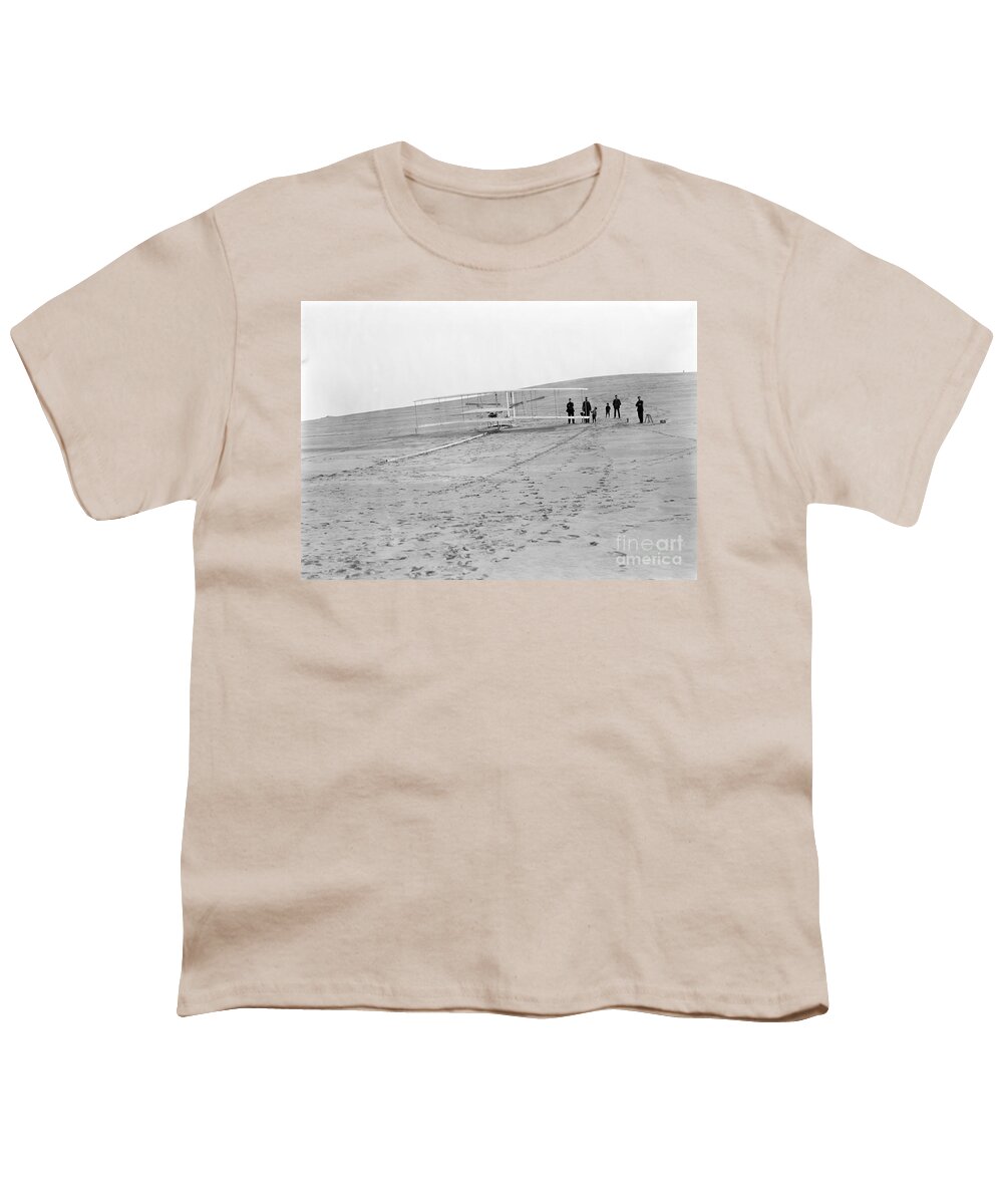 Science Youth T-Shirt featuring the photograph Wright Brothers Airplane, Big Kill by Science Source