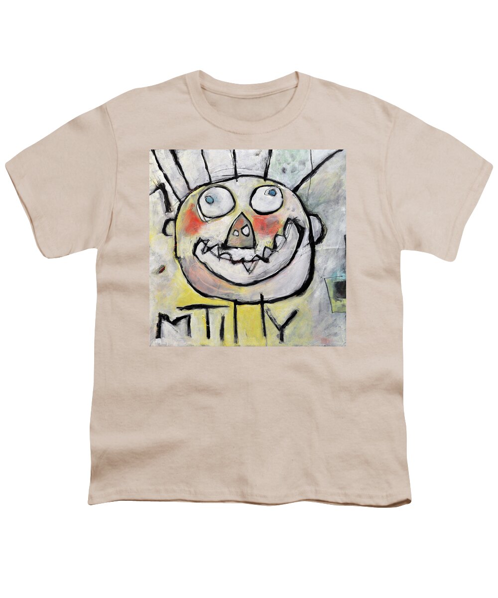 Kids' Drawing Youth T-Shirt featuring the painting Ymmit by Tim Nyberg