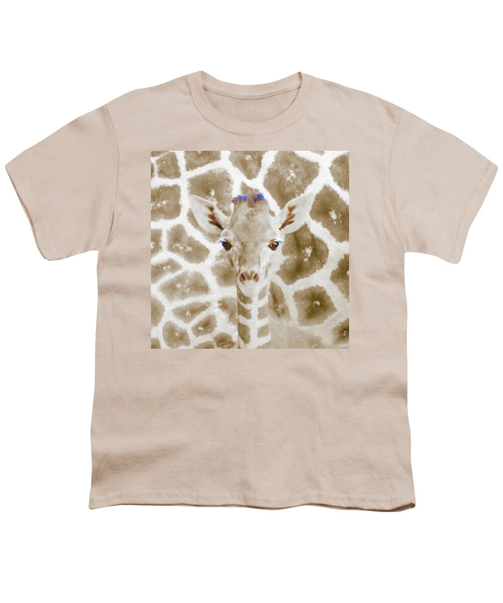 5dmkiv Youth T-Shirt featuring the photograph Young giraffe by Mark Mille