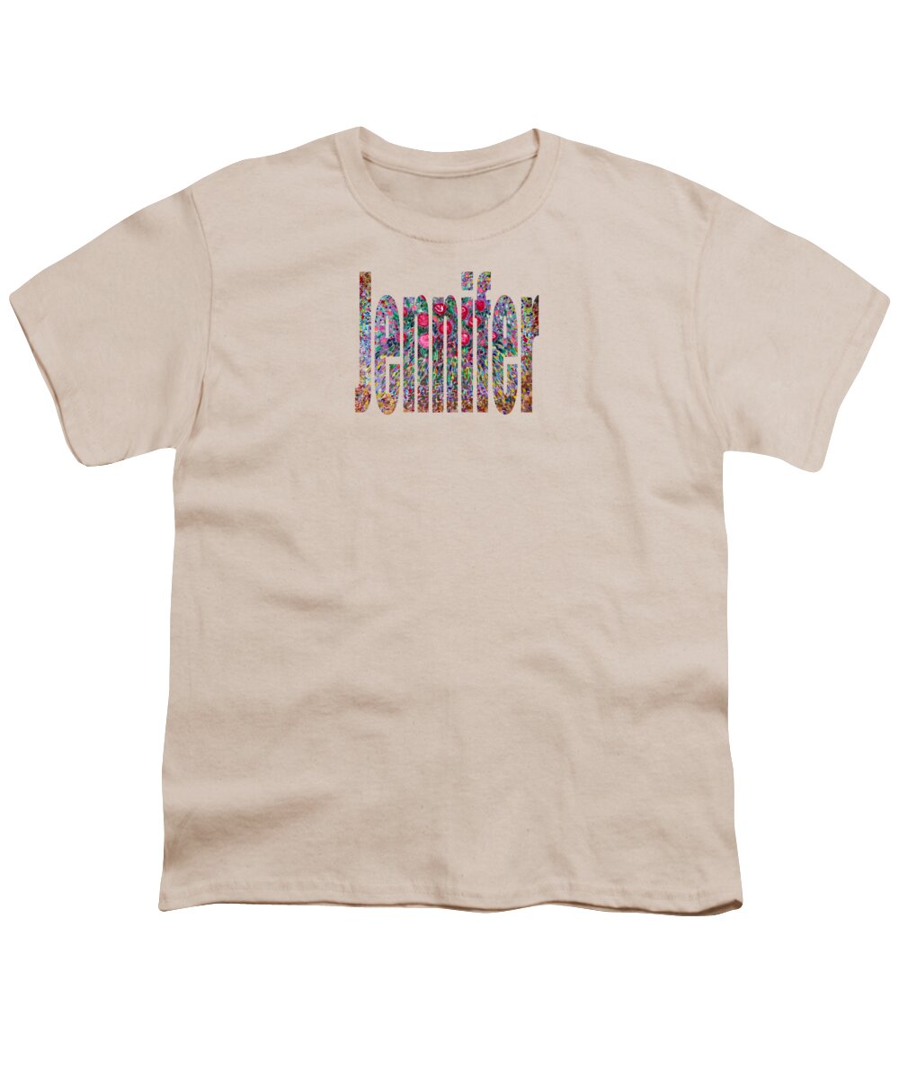 Jennifer Youth T-Shirt featuring the digital art Jennifer 2 by Corinne Carroll