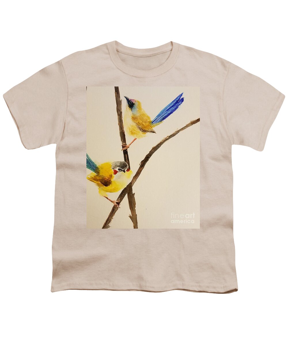 #20 2019 Youth T-Shirt featuring the painting #20 2019 #20 by Han in Huang wong