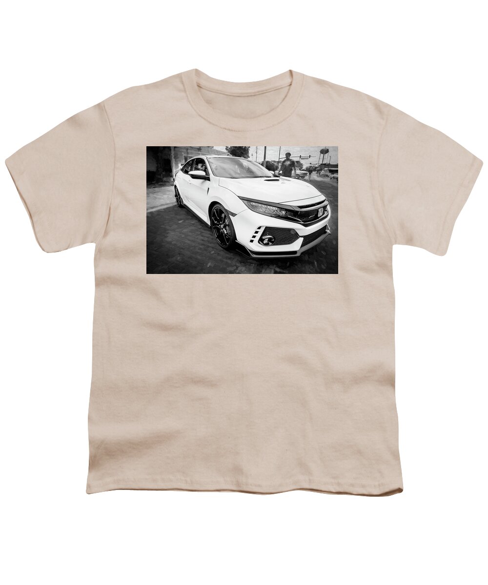 2018 Honda Type R Youth T-Shirt featuring the photograph 2018 Honda Type R 117 by Rich Franco