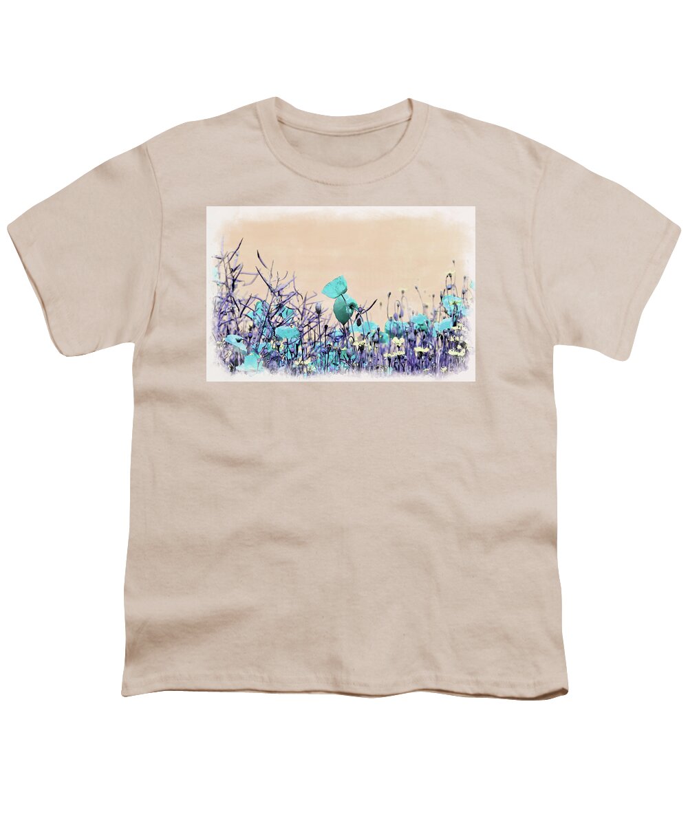 Wildflowers Youth T-Shirt featuring the digital art At Dawn by Alex Mir