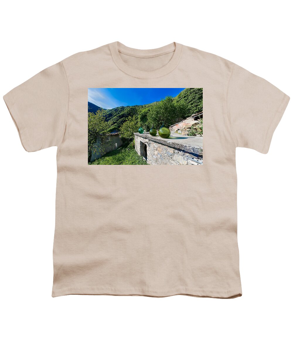 Canate Youth T-Shirt featuring the photograph Canate Di Marsiglia Abandoned Place Lungo L'alta Via Dei Monti Liguri by Enrico Pelos