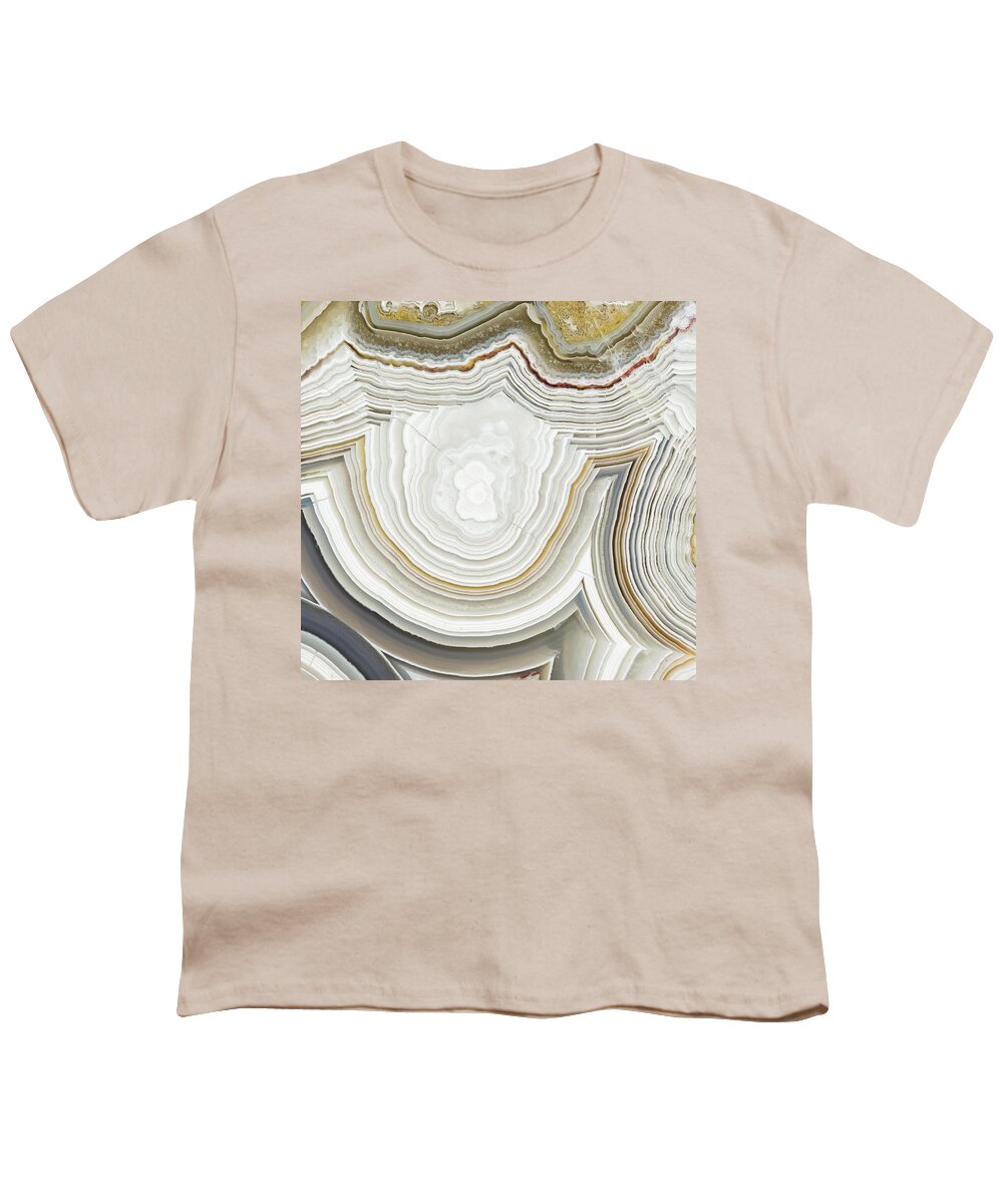 Abstract Youth T-Shirt featuring the photograph Laguna Lace Agate by Mark Windom