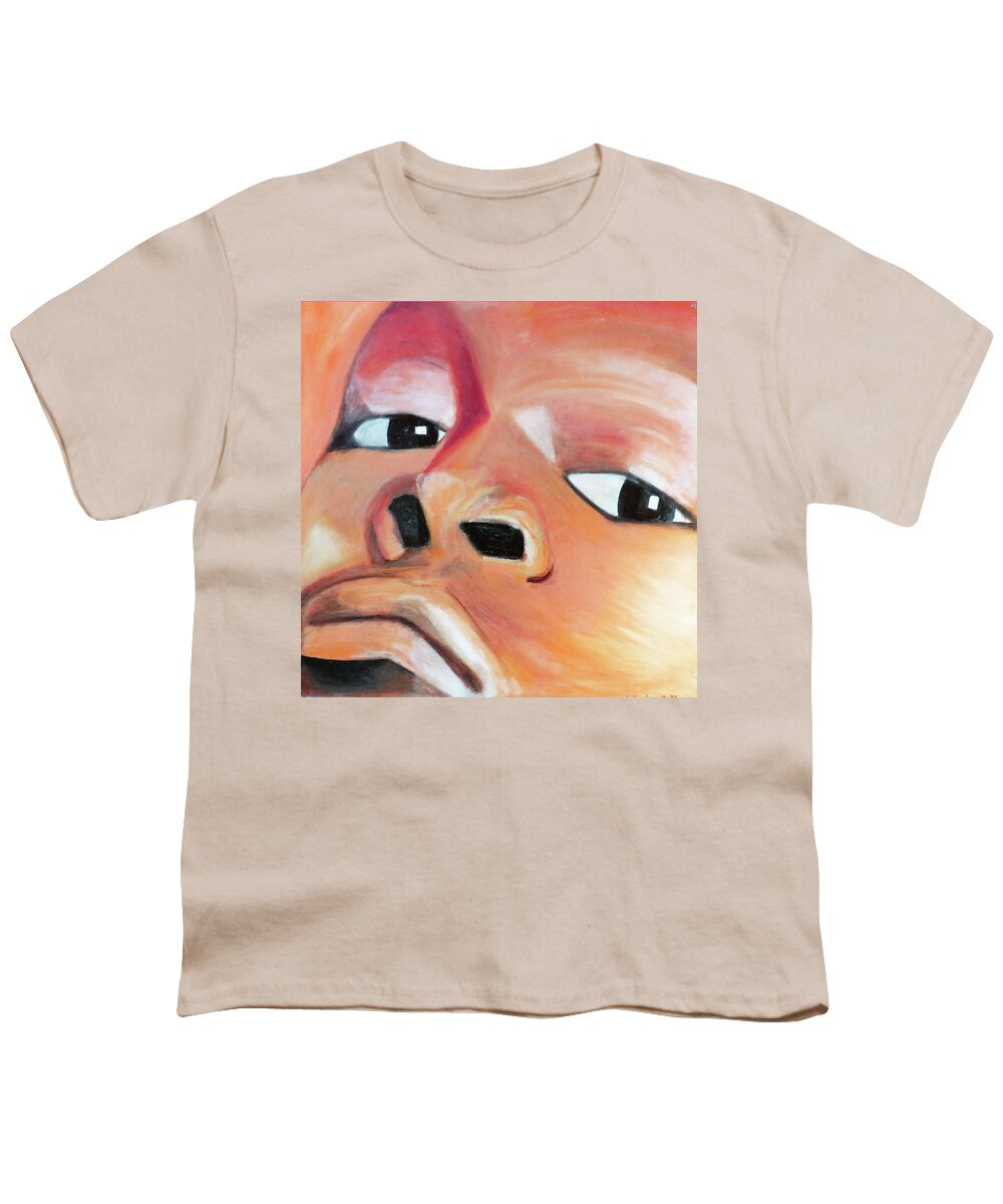  Youth T-Shirt featuring the painting Miles by Sylvan Rogers