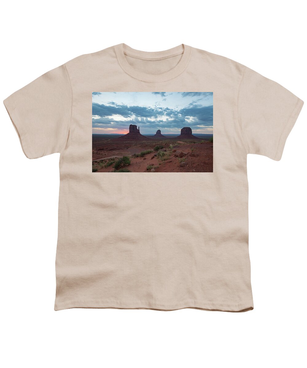 Monument Valley Youth T-Shirt featuring the photograph Monument Valley Before Sunrise by Mark Duehmig