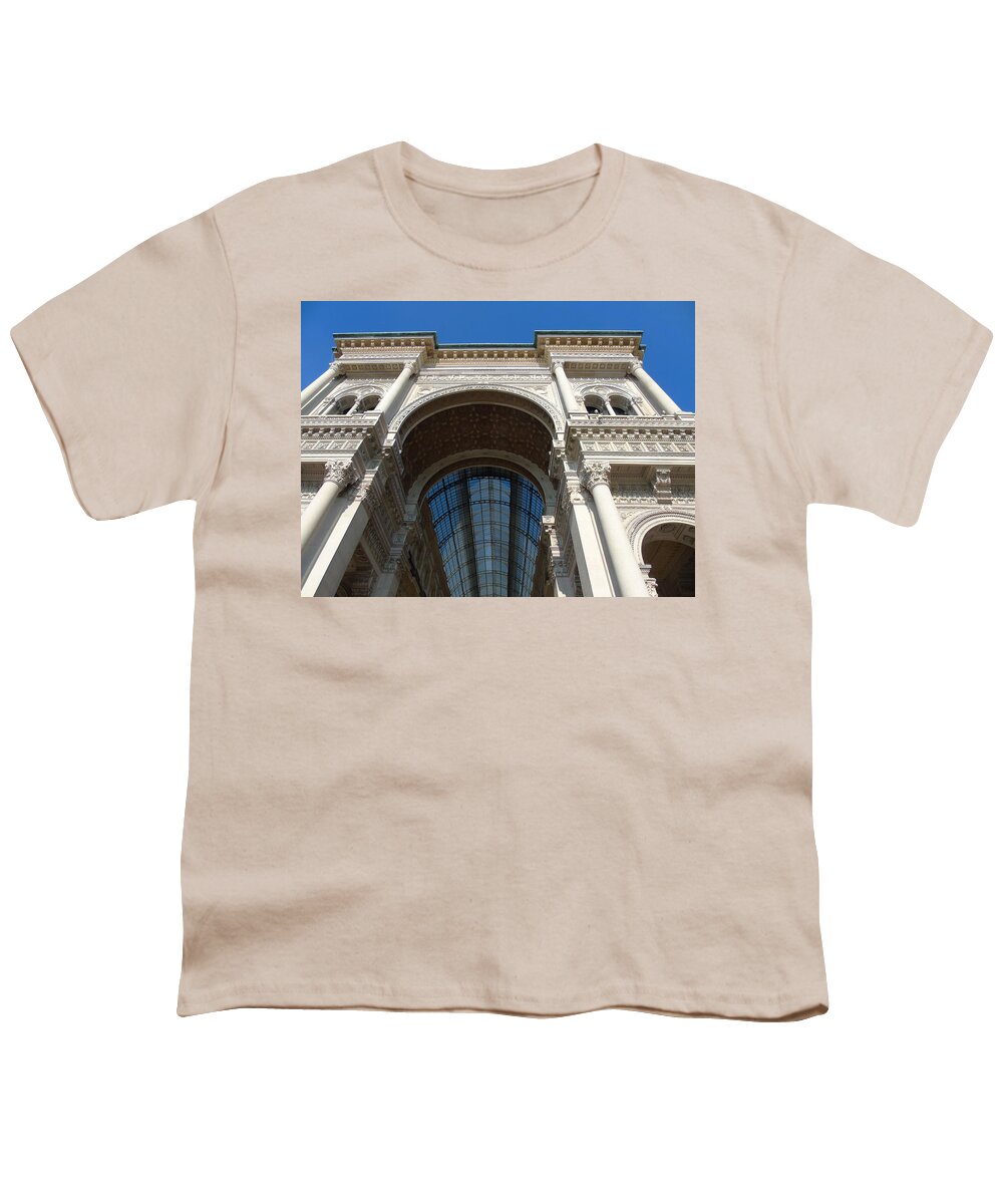 Milan Youth T-Shirt featuring the photograph Old Architecture by Yohana Negusse