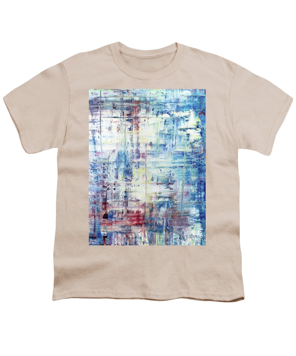 Derek Kaplan Youth T-Shirt featuring the painting Opt.29.18 'A Place To Rest' by Derek Kaplan