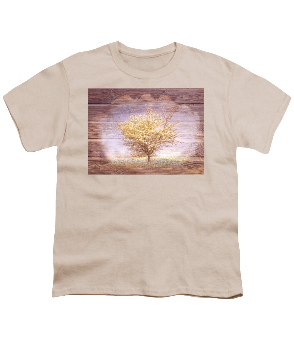 Carolina Youth T-Shirt featuring the photograph Springtimes Dawn by Debra and Dave Vanderlaan