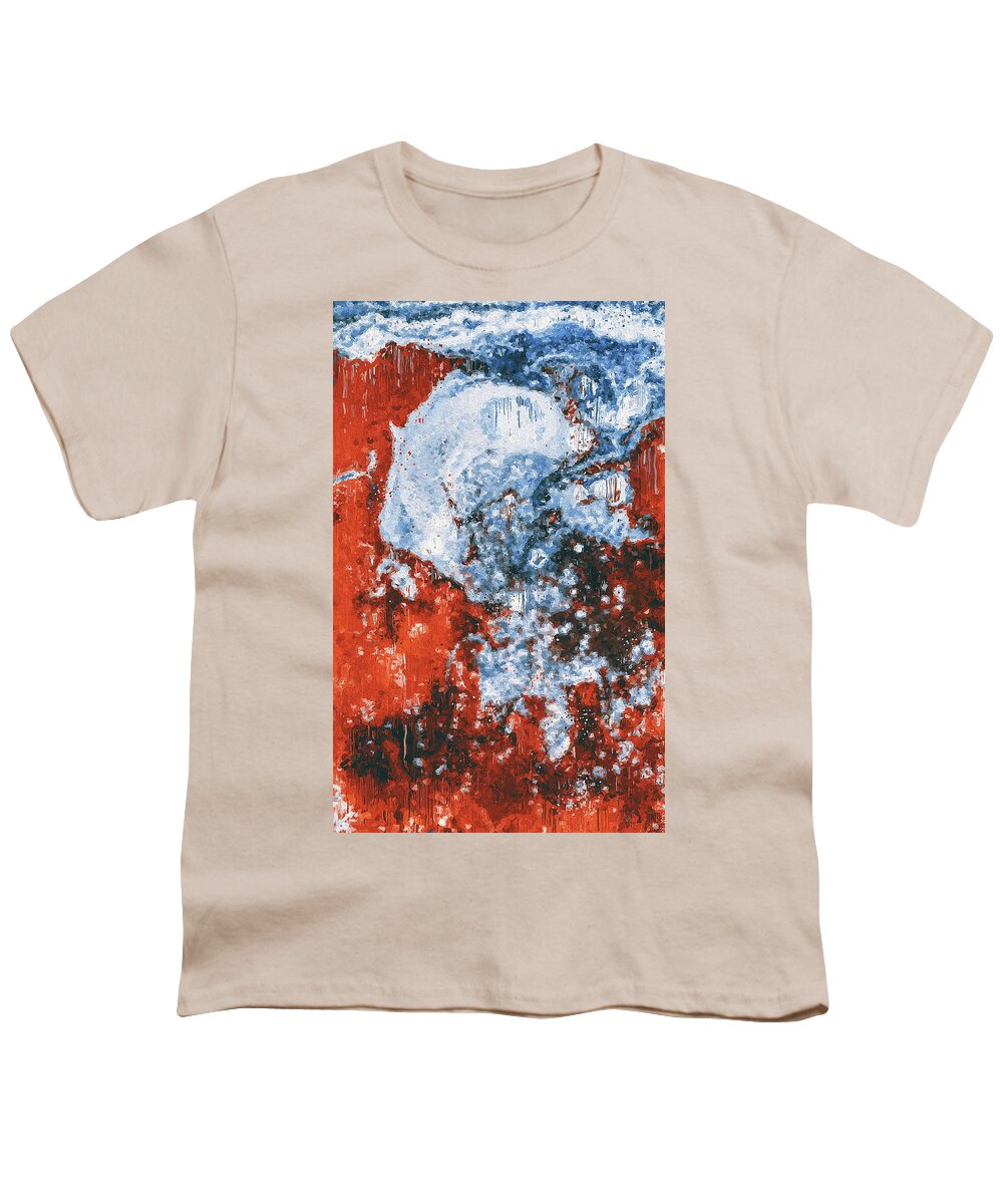 Stream Of Consciousness Youth T-Shirt featuring the painting Stream of Consciousness - 02 by AM FineArtPrints