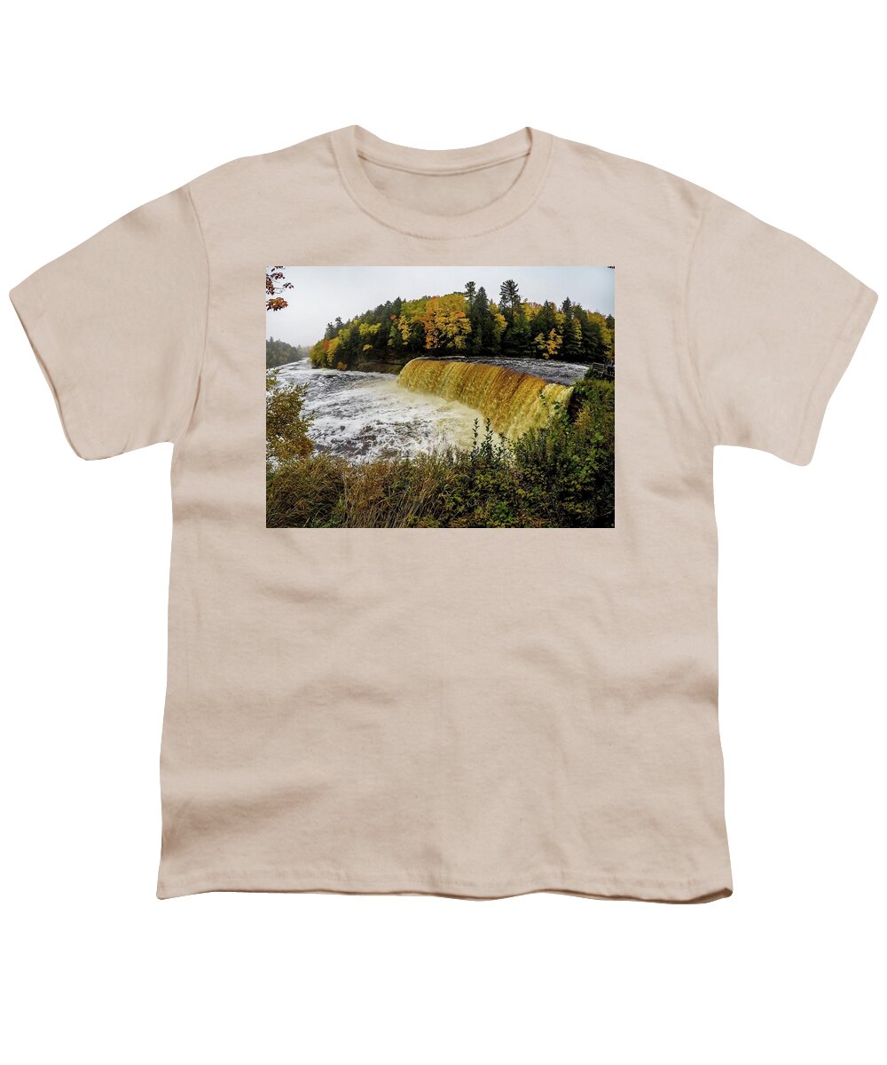 Tahquamenon Falls Youth T-Shirt featuring the photograph Tahquamenon Falls G0653263 by Michael Thomas