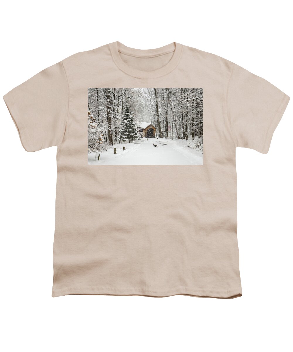 Gilford Youth T-Shirt featuring the photograph Tannery Hill Turkey by Robert Clifford