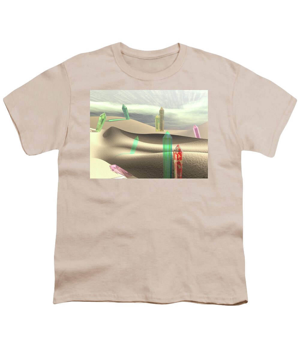 Sand Youth T-Shirt featuring the digital art The Dunes by Michele Wilson