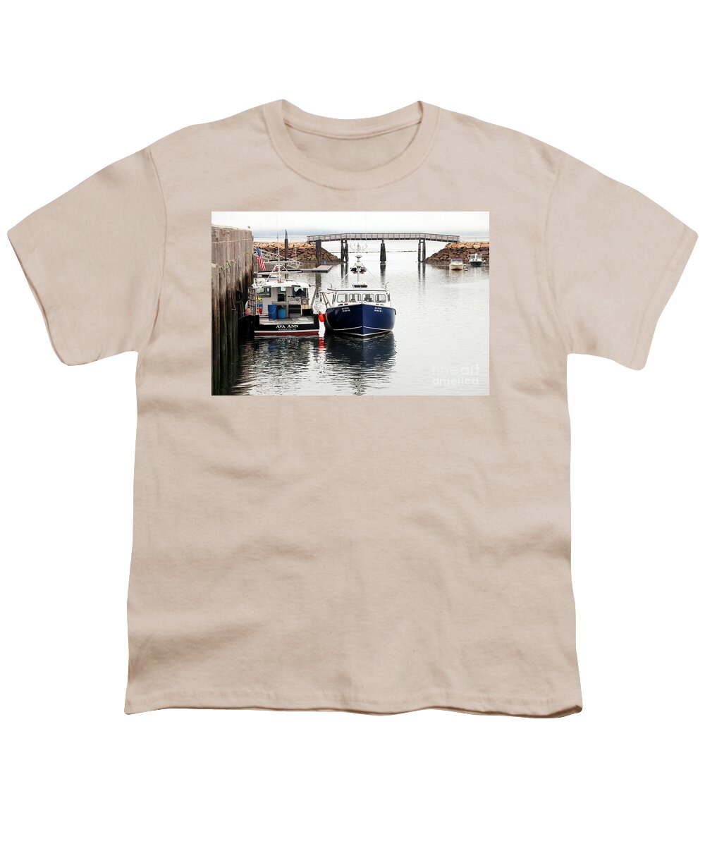 Town Pier Youth T-Shirt featuring the photograph Town pier in August by Janice Drew