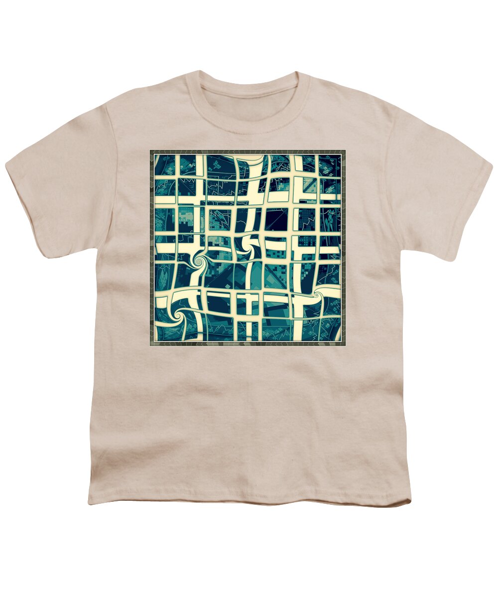 Blue Youth T-Shirt featuring the digital art # 117 by Marko Sabotin