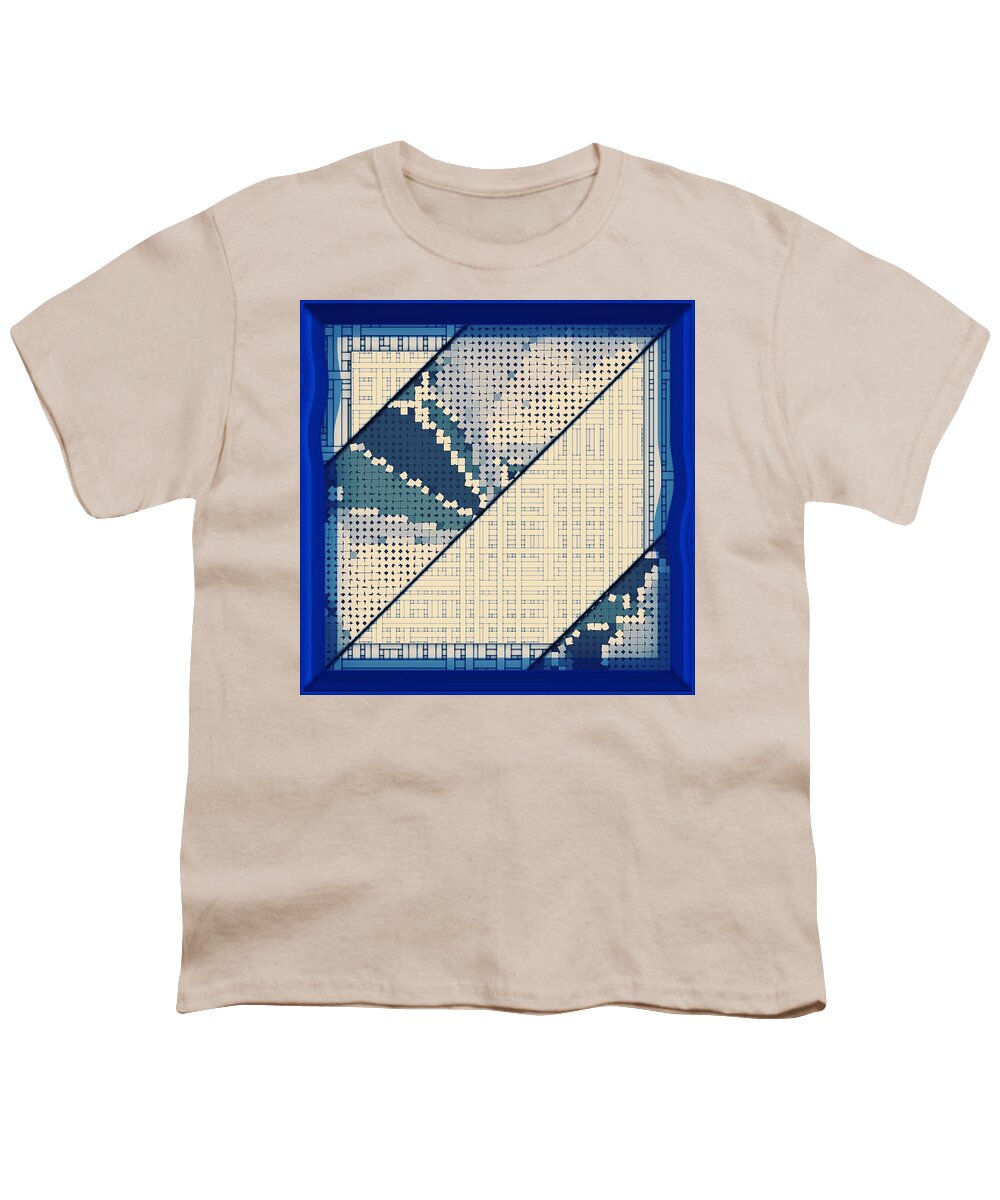 Blue Youth T-Shirt featuring the digital art # 50 by Marko Sabotin