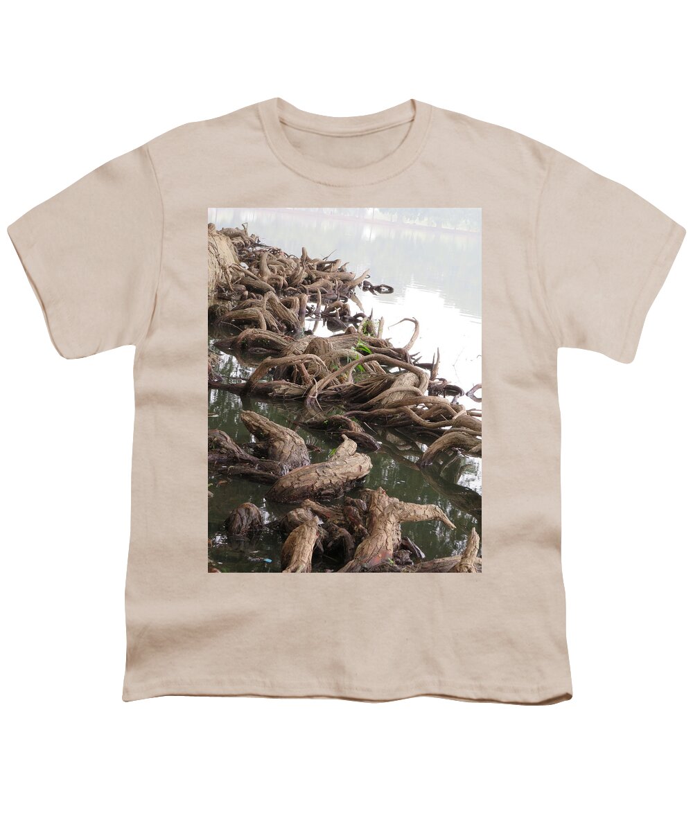  Youth T-Shirt featuring the photograph Knarlly Roots #1 by Raymond Fernandez