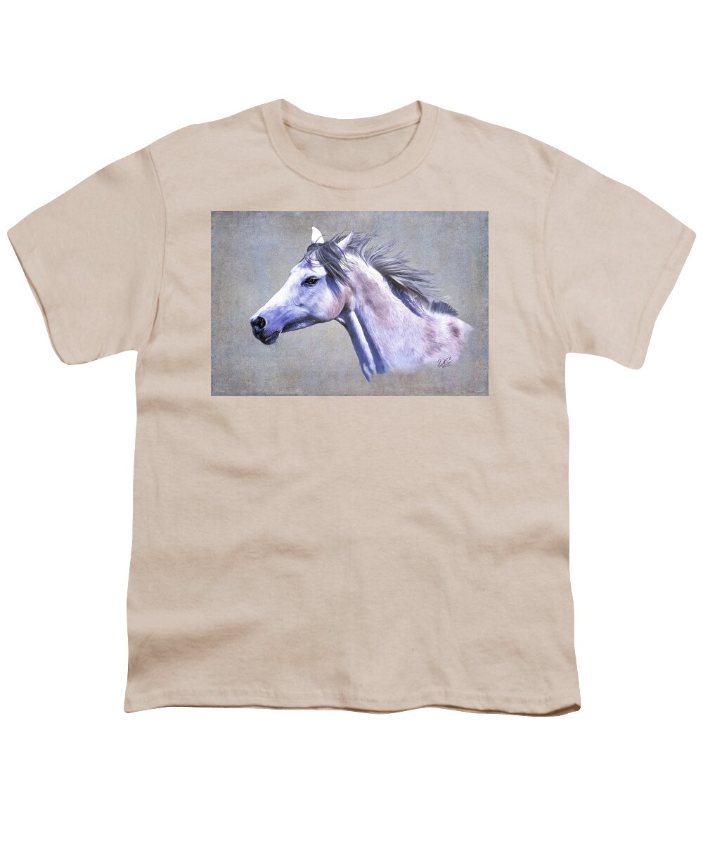 Afghan Hound Youth T-Shirt featuring the painting On Patrol by Diane Chandler