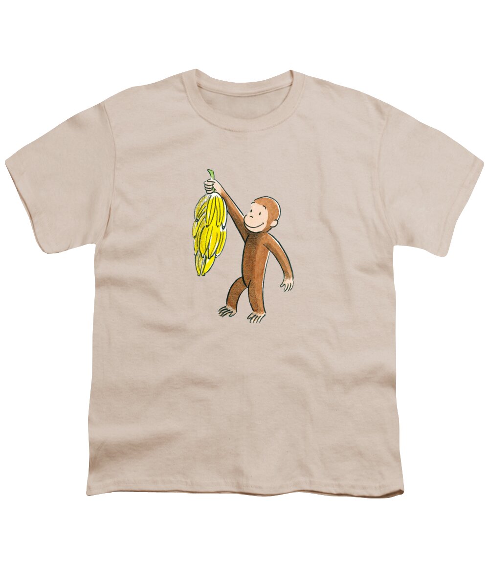Curious George Youth T-Shirt featuring the drawing Curious George #4 by The Gallery