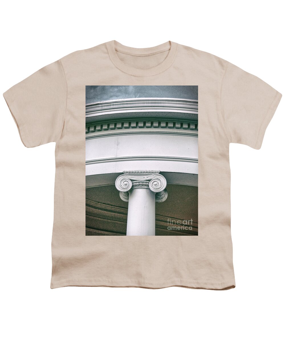 Greek Revival Youth T-Shirt featuring the photograph Architectural Detail by Phil Perkins