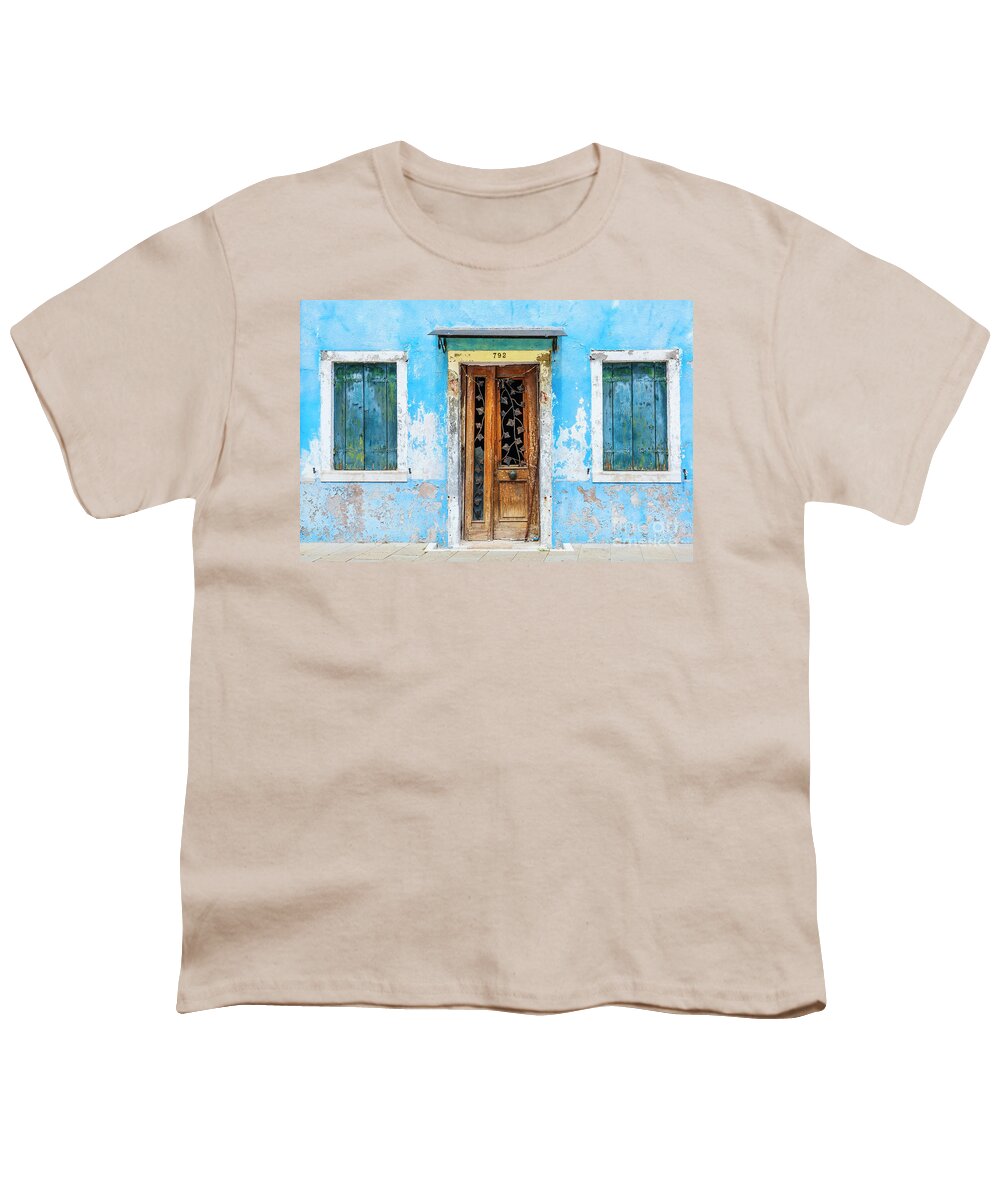 Italy Youth T-Shirt featuring the photograph Burano decay, Italy by Neale And Judith Clark