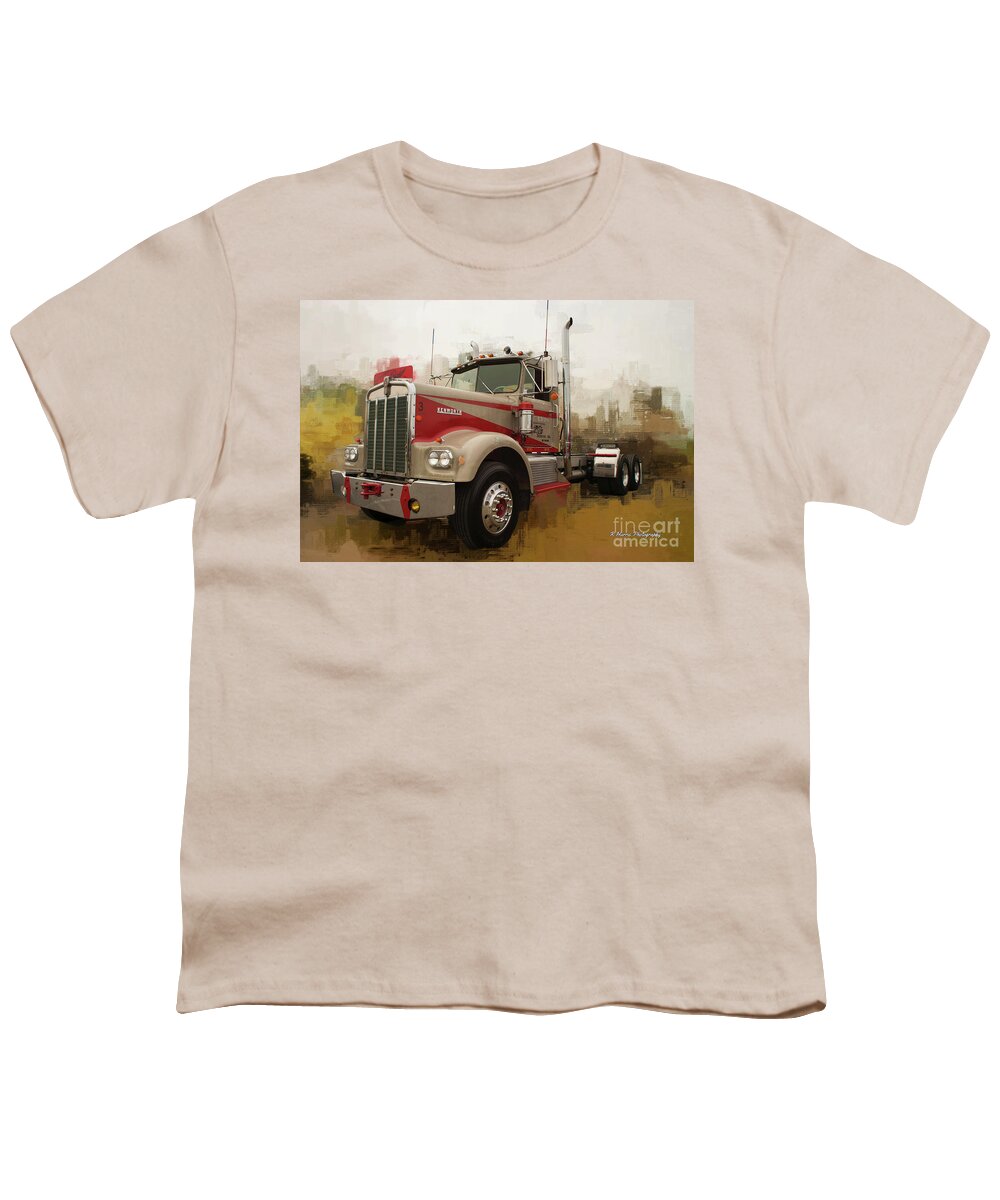 Big Rigs Youth T-Shirt featuring the photograph Catr9277-19 by Randy Harris