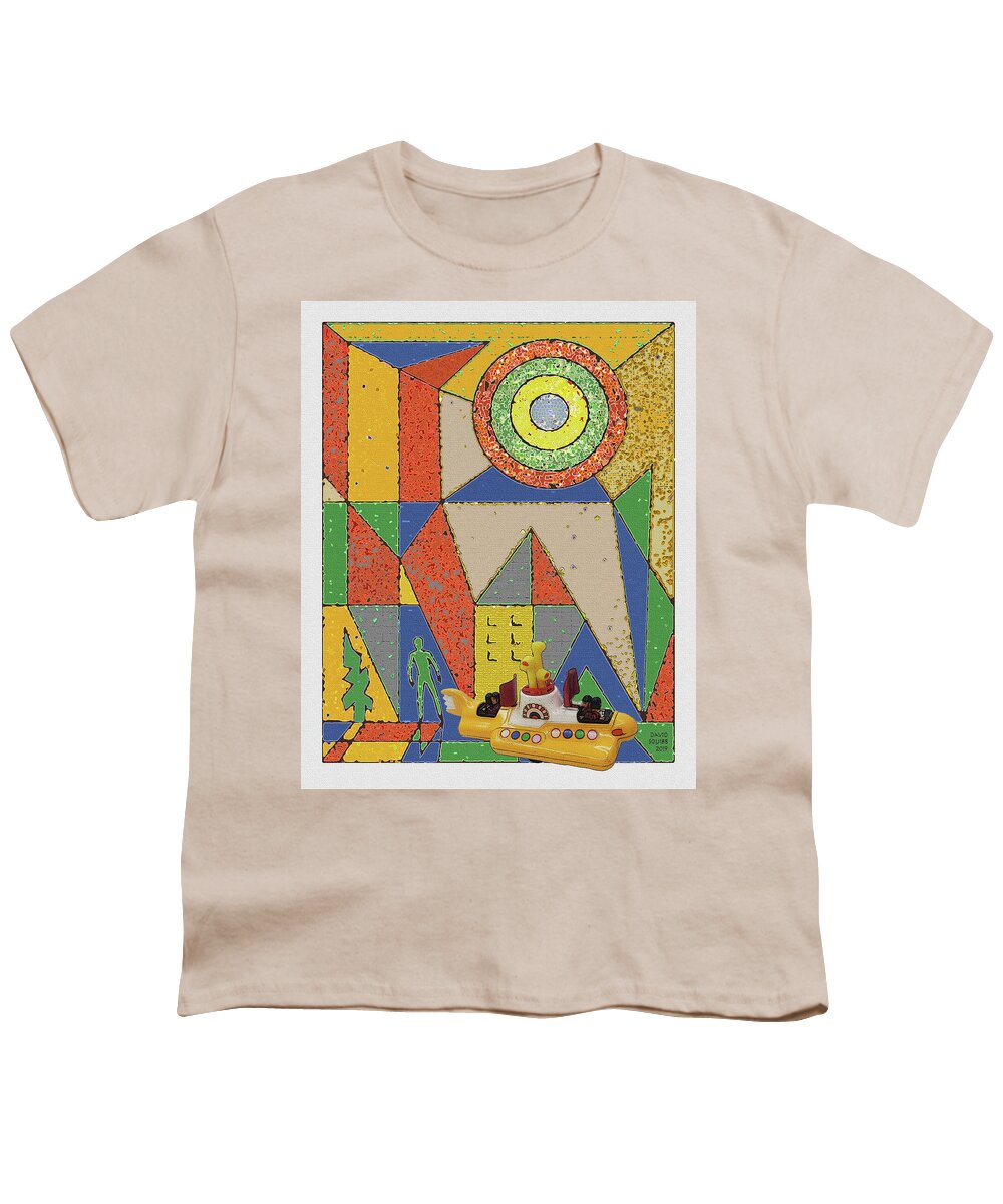 Cultcars Youth T-Shirt featuring the digital art CultCars / We All Live by David Squibb