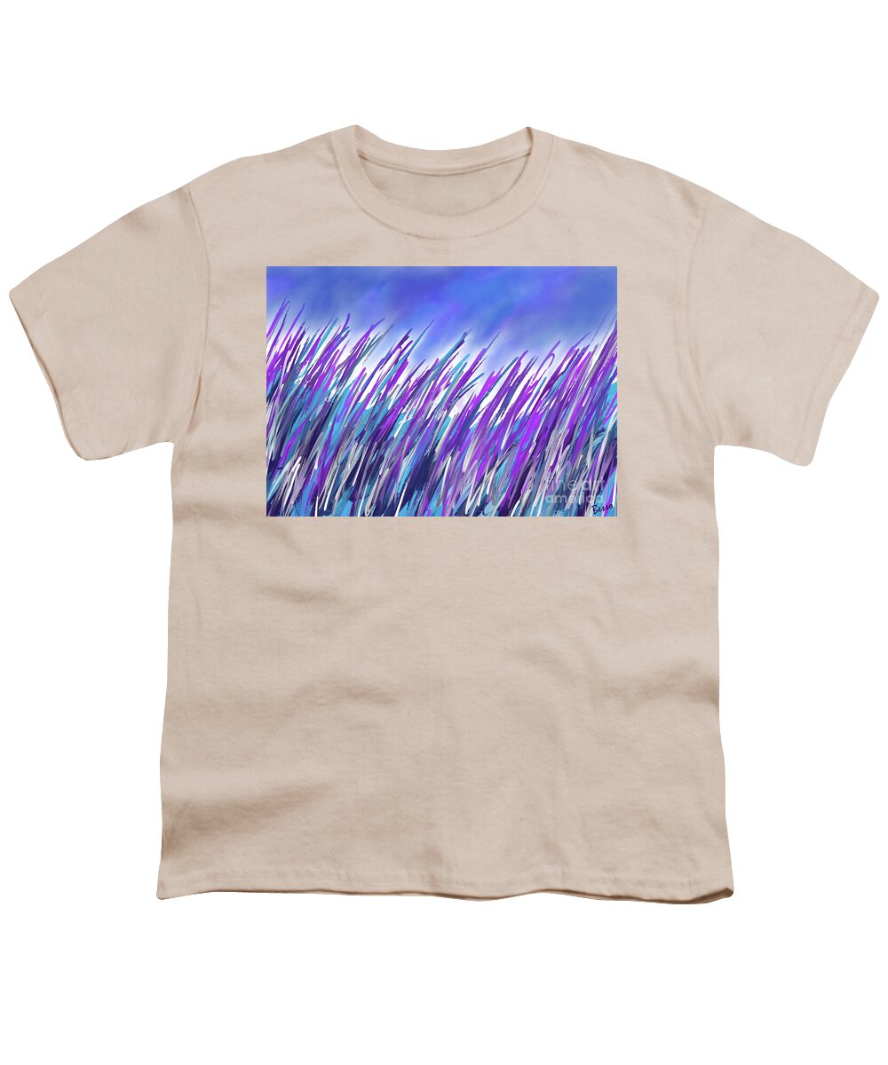 Abstract Youth T-Shirt featuring the digital art Field of Dreams by Mars Besso