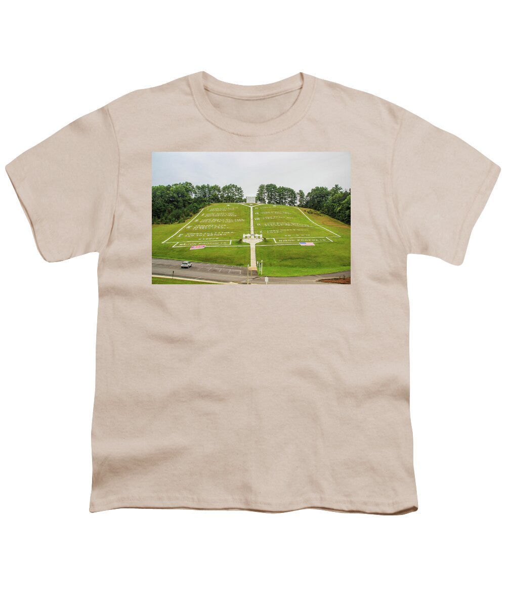 Commandments Youth T-Shirt featuring the photograph Fields of the Wood by Richie Parks