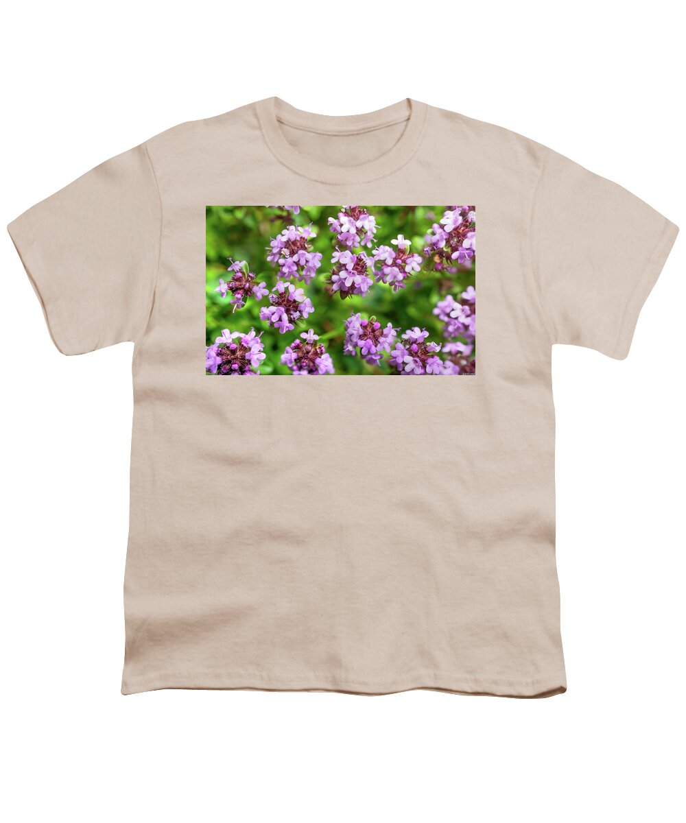 Thyme Youth T-Shirt featuring the photograph Floating Thyme by Weston Westmoreland