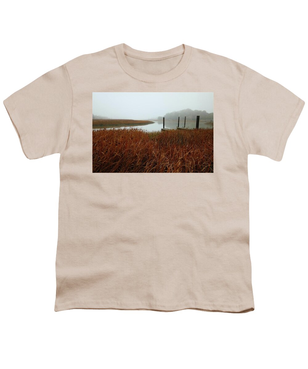 Gallinas Creek Youth T-Shirt featuring the photograph Gallinas Creek at Santa Venetia by John Parulis
