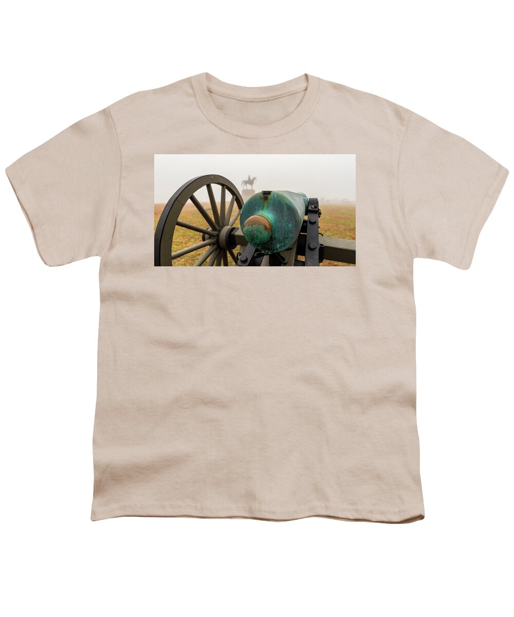 Gettysburg Youth T-Shirt featuring the photograph Gettysburg Cannon by Amelia Pearn