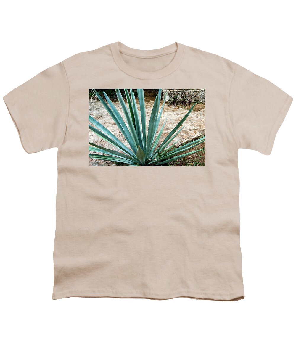 Hacienda Ochil Youth T-Shirt featuring the photograph Hacienda Ochil Agave by William Scott Koenig