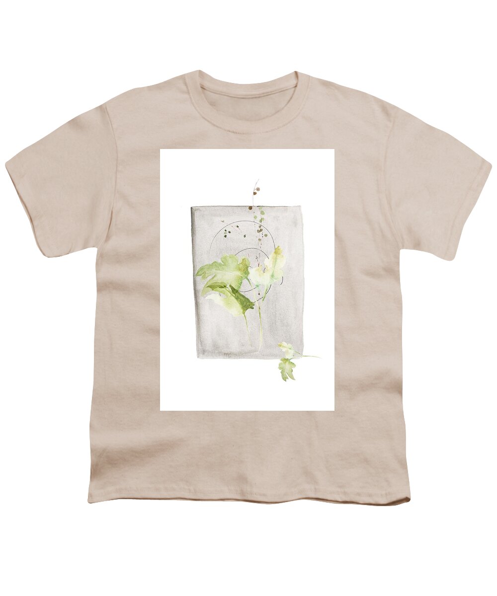 Pressed Flowers Youth T-Shirt featuring the digital art Ikebana Zen 3 by Georgia Clare
