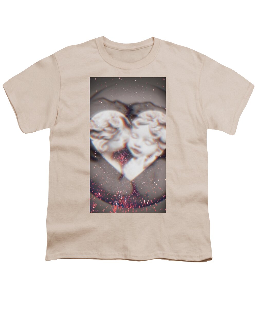 Art Youth T-Shirt featuring the digital art Love One Another by Auranatura Art