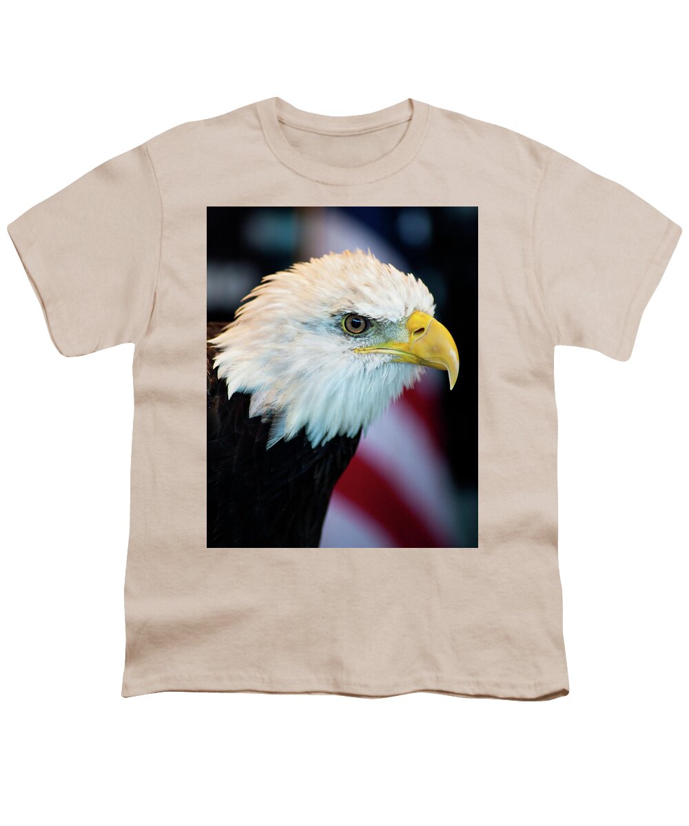 Eagle Portrait Youth T-Shirt featuring the photograph Majestic Bald Eagle by Wayne Moran