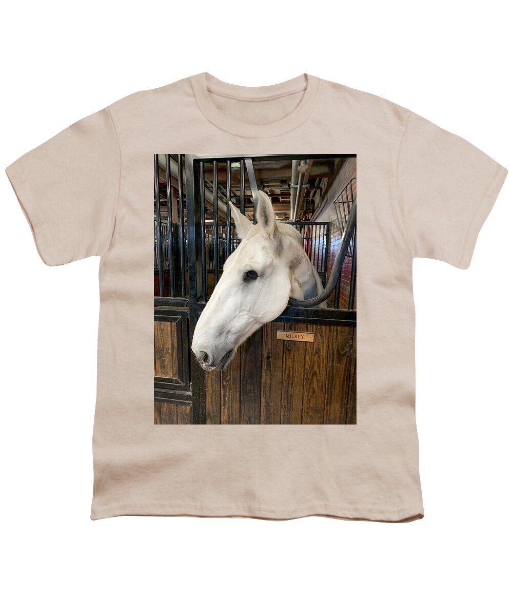 Animals Youth T-Shirt featuring the photograph One-eyed Mickey by Lora J Wilson